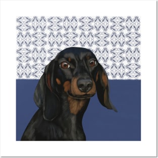 Dachshund Portrait | Dog Lovers Gift Posters and Art